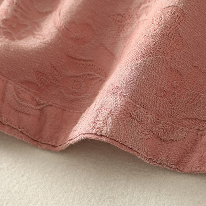 Buddha Stones ​​Frühlings-Langarmshirt aus Baumwolle, schlichtes Jacquard-Design, Zen-Stil - image 19