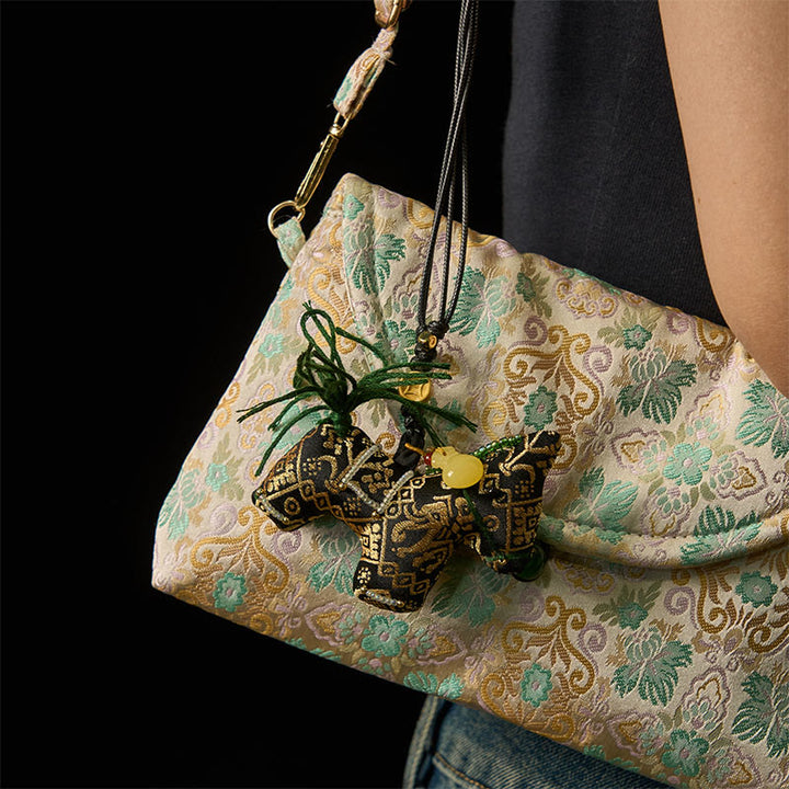 Buddha Stones , Jahr des Pferdes Zhuang, Brokat-Seide, wünscht Ihnen viel Glück, hängende Dekoration - image 4