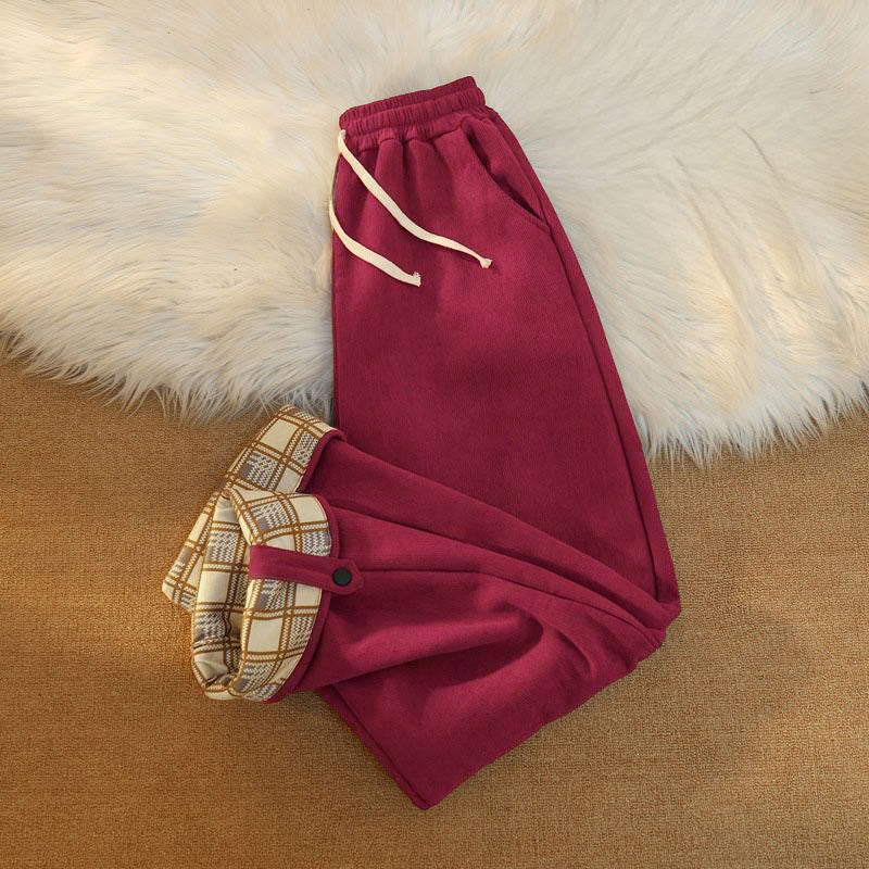 Buddha Stones Damen Patchwork-Hose aus Baumwollcord mit Fleecefutter und weitem Bein und Taschen - image 36