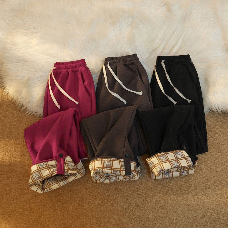 Buddha Stones Damen Patchwork-Hose aus Baumwollcord mit Fleecefutter und weitem Bein und Taschen - image 40