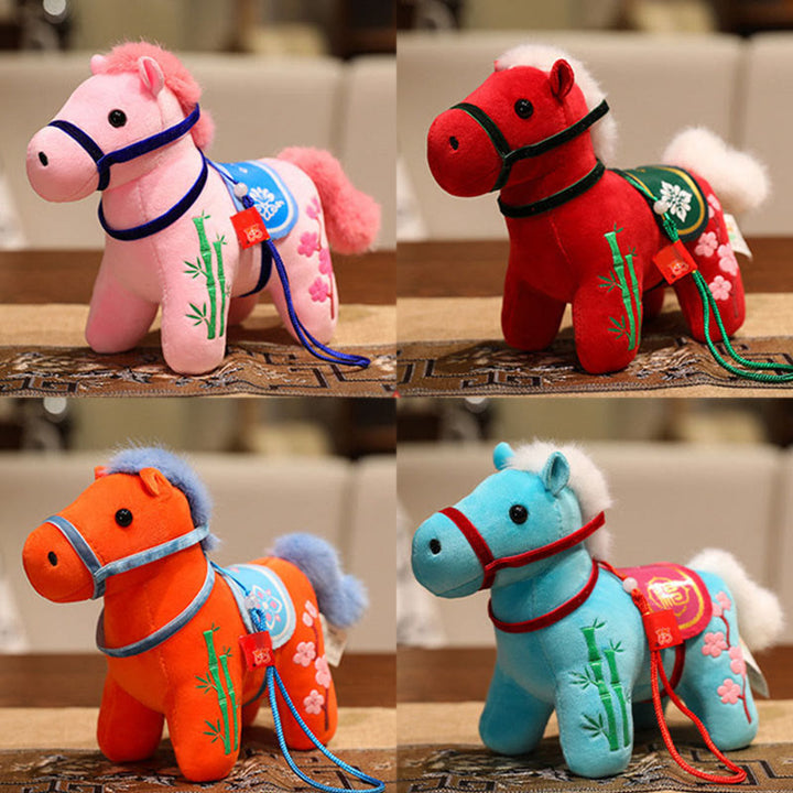 Buddha Stones , Jahr des Pferdes, Bambus, Drache, Lotus, Phönix, Plüschpuppe, Heimdekoration - image 25