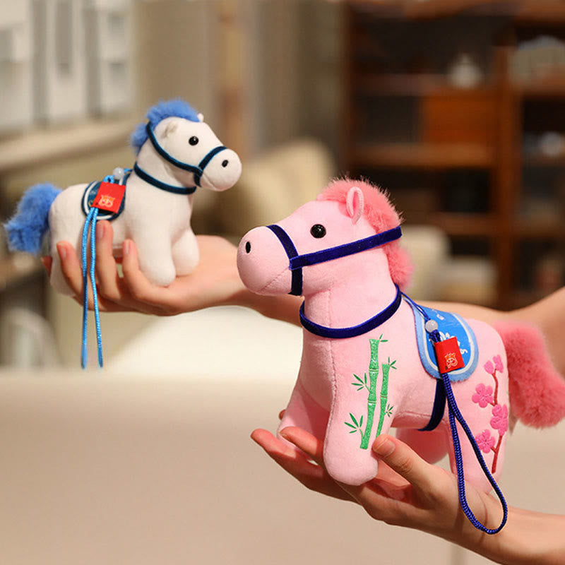 Buddha Stones , Jahr des Pferdes, Bambus, Drache, Lotus, Phönix, Plüschpuppe, Heimdekoration - image 8