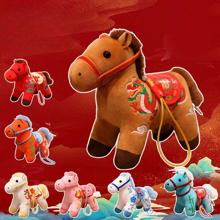 Buddha Stones , Jahr des Pferdes, Bambus, Drache, Lotus, Phönix, Plüschpuppe, Heimdekoration - image 26