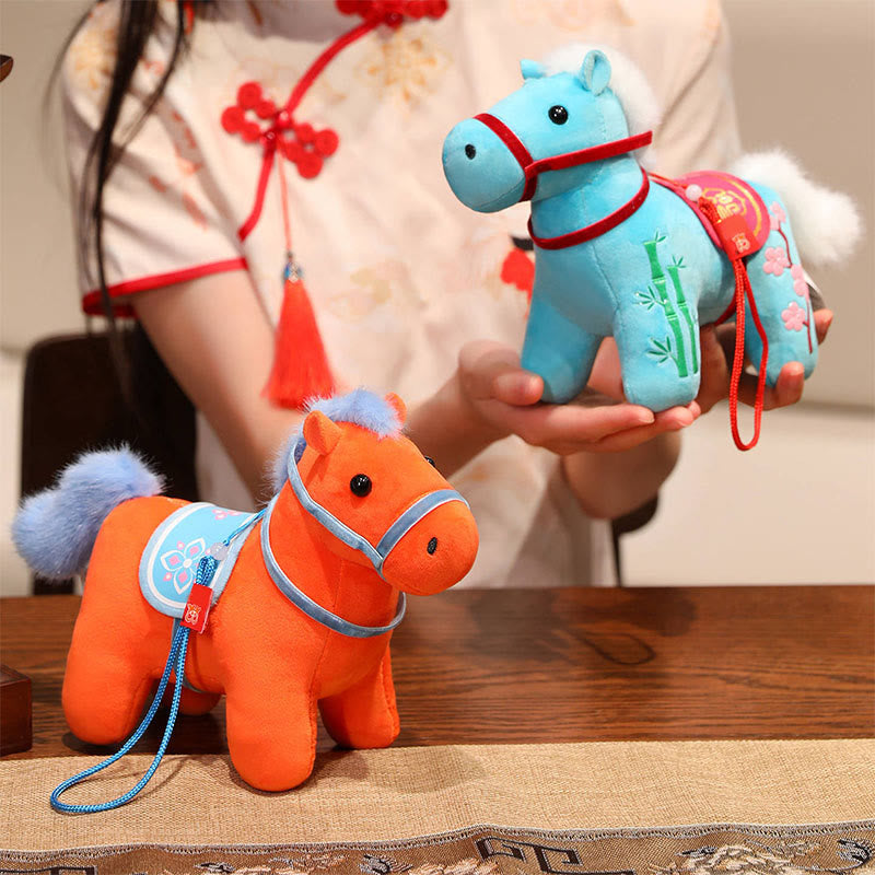 Buddha Stones , Jahr des Pferdes, Bambus, Drache, Lotus, Phönix, Plüschpuppe, Heimdekoration - image 11