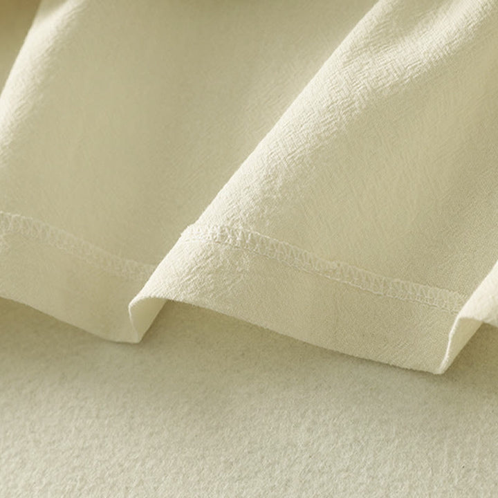 Buddha Stones ​​Asymmetrisches Langarm-Baumwollhemd mit Froschknopfleiste vorne - image 15