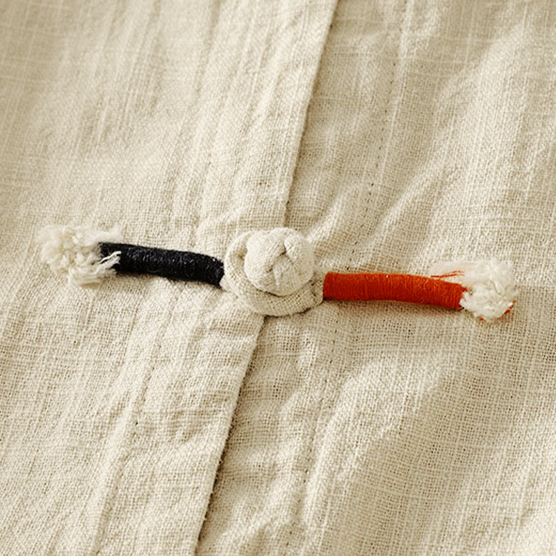 Buddha Stones, schlichtes chinesisches Langarm-T-Shirt mit Froschknopfverschluss, Damen-Baumwoll-Leinen-Mischgewebe, Zen-Stil - image 10