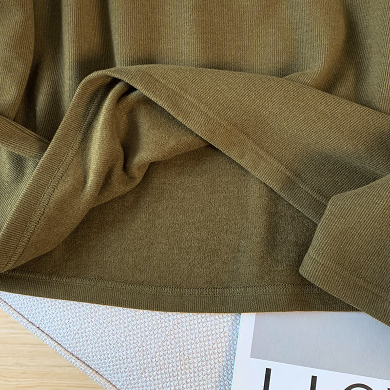 Buddha Stones Frühlings-Baumwollhemd, einfarbig, Stehkragen, Froschknopf-Design, langärmlig - image 22