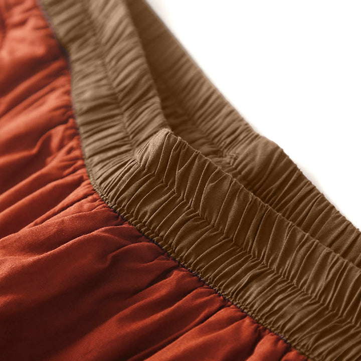 Buddha Stones Damen Winter Haremshose, schlicht, mit elastischem Bund, dicker Verarbeitung und Taschen - image 8