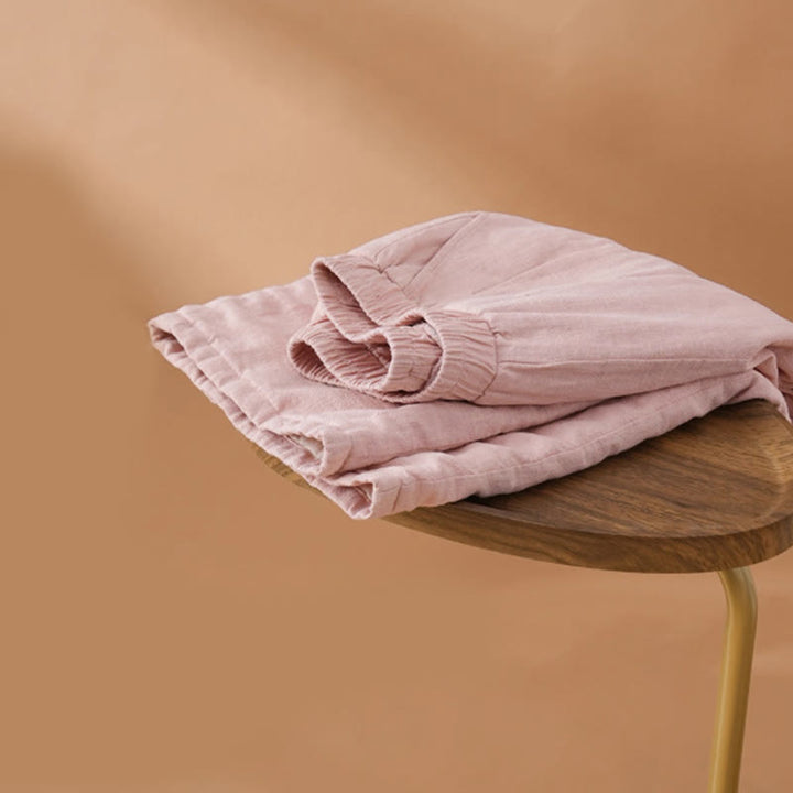 Buddha Stones Winter Plain Cotton Thermal Damen-Thermohose mit weitem Bein und Taschen - image 3