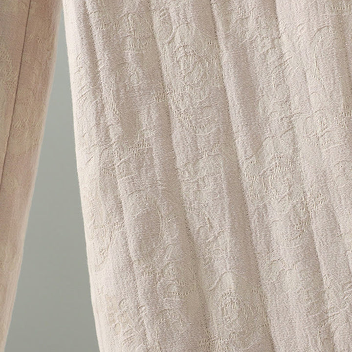 Buddha Stones Jacquard Baumwollgefütterte Damen-Thermohose mit weitem Bein und Taschen - image 17