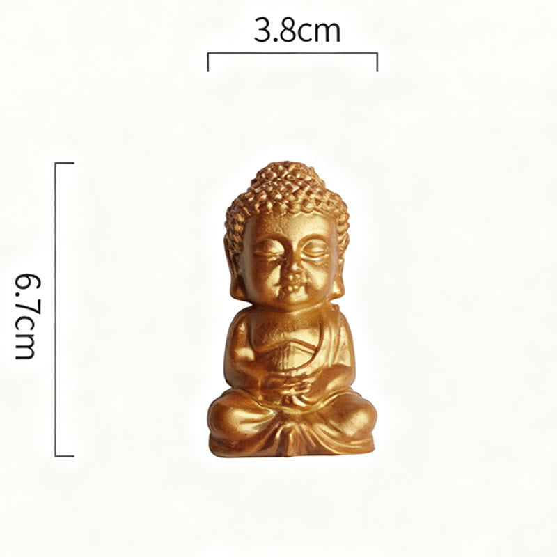 Buddha Stones ​​Tathagata Buddha-Statue Kühlschrankmagnet Heimdekoration - A1-Format 3,8 x 6,7 x 3 cm (mit Magnetrückseite) - image 1