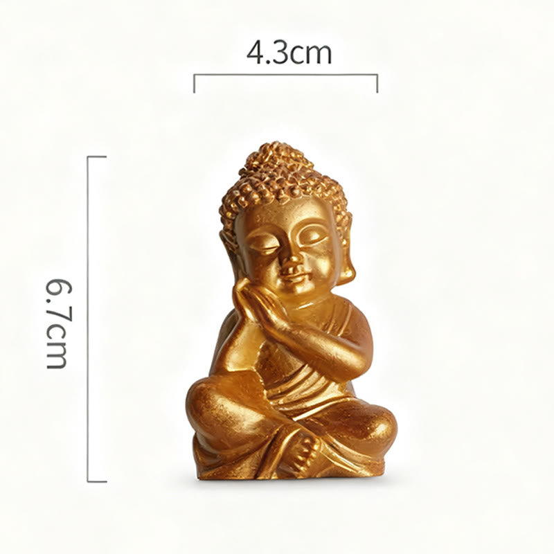 Buddha Stones ​​Tathagata Buddha-Statue Kühlschrankmagnet Heimdekoration - Format A3, 4,3 x 6,7 x 3 cm (mit Magnetrückseite) - image 6