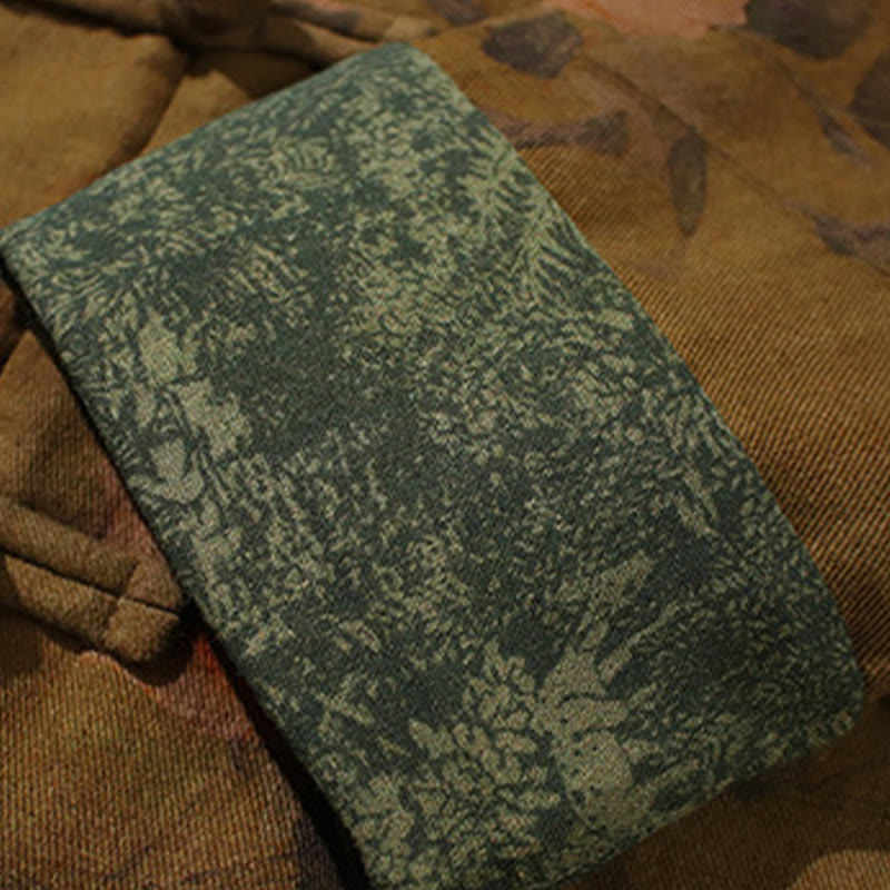 Herren-Baumwolljacke mit langem Ärmel, chinesischem Froschknopfverschluss und Frühlingsmuster mit Buddha Stones, bedruckt mit floralem Muster und chinesischen Froschknöpfen - image 22