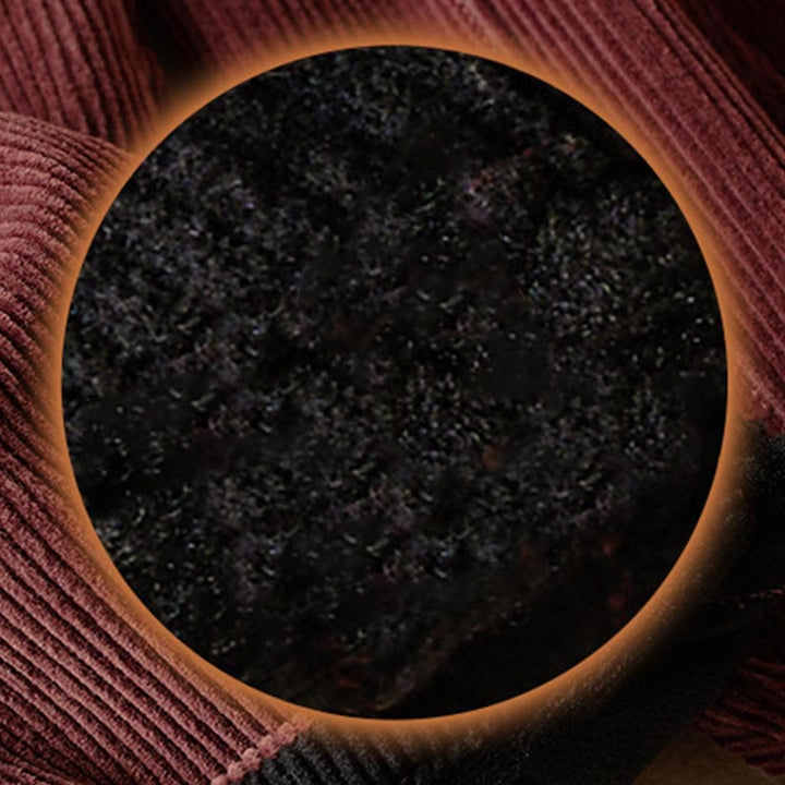 Buddha Stones Damen-Haremshose aus Cord-Baumwolle mit Thermo-Fleece-Futter und Taschen in Farbkontrast - image 34