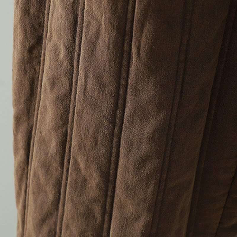 Buddha Stones Damen-Haremshose aus Baumwolle mit elastischem Bund und Taschen, schlichtes Design mit Kordelzug - image 3