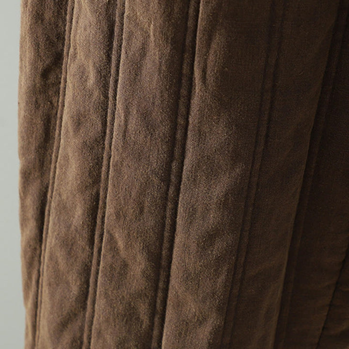 Buddha Stones Damen-Haremshose aus Baumwolle mit elastischem Bund und Taschen, schlichtes Design mit Kordelzug - image 3