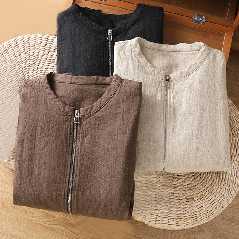 Buddha Stones Damen-Baumwolljacke mit Reißverschluss, doppellagig, langärmelig und mit Taschen - image 29