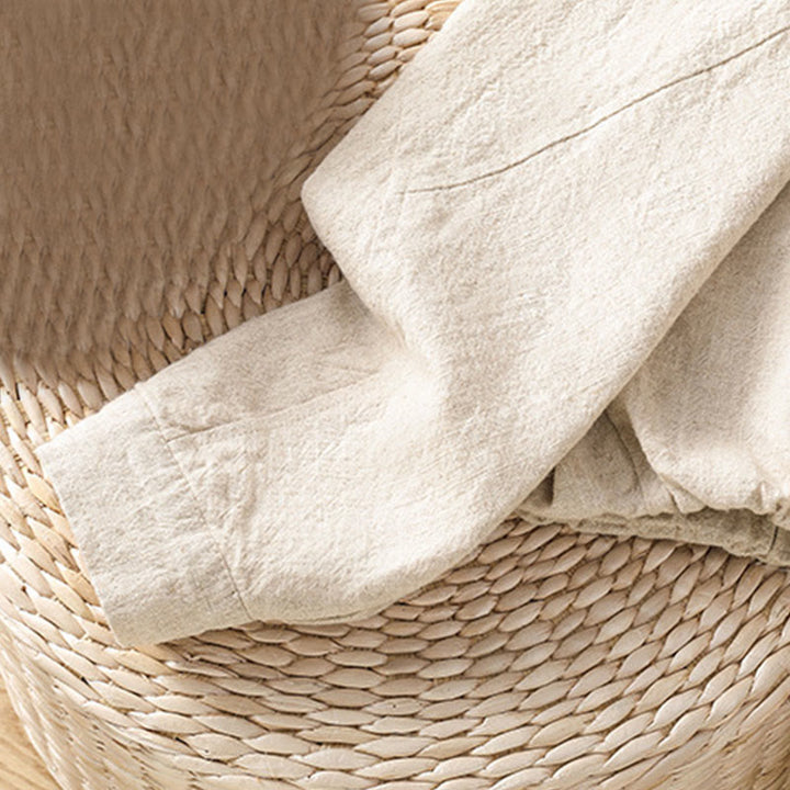 Buddha Stones Damen-Baumwolljacke mit Reißverschluss, doppellagig, langärmelig und mit Taschen - image 16