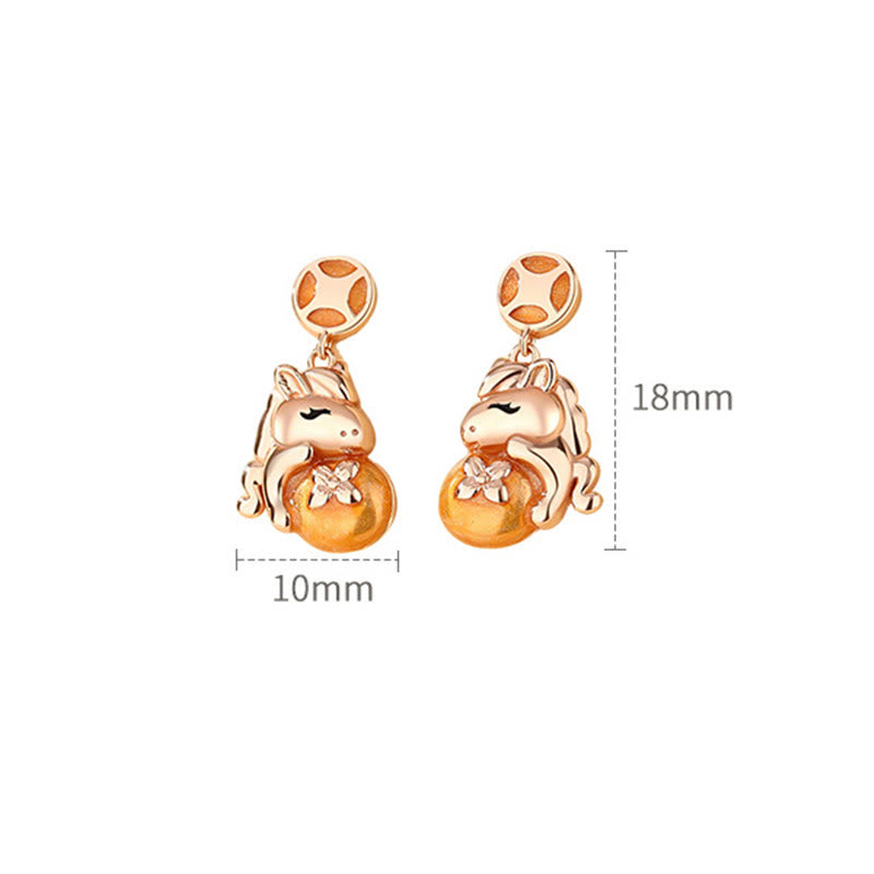 Buddha Stones , 925er Sterlingsilber, Jahr des Pferdes, Münzdesign, Segens-Halskette mit Anhänger - image 8