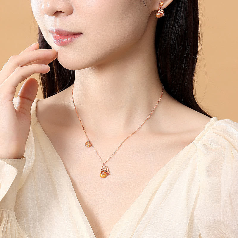 Buddha Stones , 925er Sterlingsilber, Jahr des Pferdes, Münzdesign, Segens-Halskette mit Anhänger - image 4