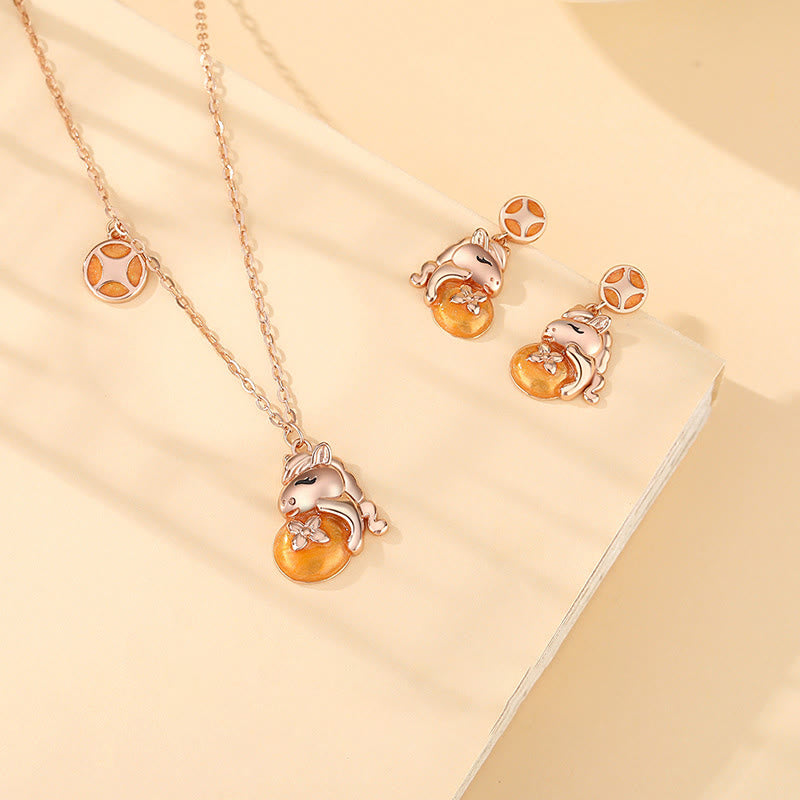 Buddha Stones , 925er Sterlingsilber, Jahr des Pferdes, Münzdesign, Segens-Halskette mit Anhänger - image 9