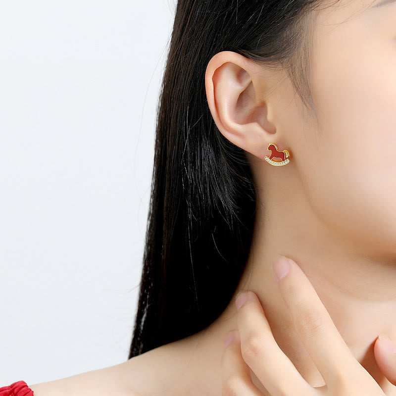 Buddha Stones Armband aus 925er Sterlingsilber mit Anhänger „Jahr des Pferdes“ und rotem Achat - image 16