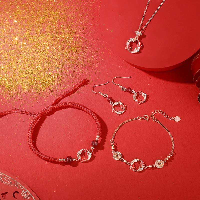 Buddha Stones , 925er Sterlingsilber, 18 Karat vergoldet, Doppel-Koi-Fisch-Segnungs-Halskette mit Anhänger - image 19