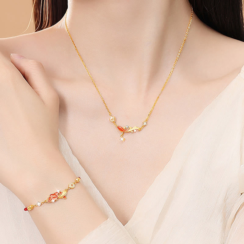 Buddha Stones aus 925er Sterlingsilber mit Koi-Karpfen-Motiv und roter Schnur - image 11