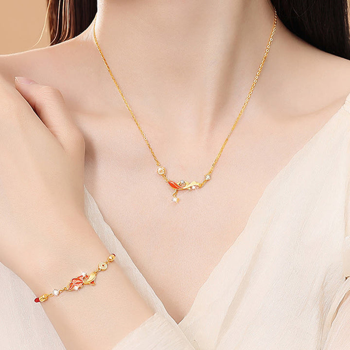 Buddha Stones aus 925er Sterlingsilber mit Koi-Karpfen-Motiv und roter Schnur - image 11