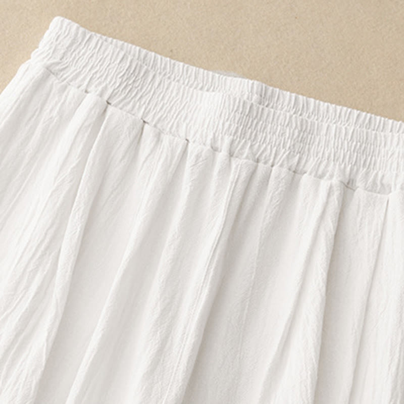 Buddha Stones Commute Damen-Haremshose mit elastischem Bund, Baumwolle, Länge 7-8, mit Taschen - image 11