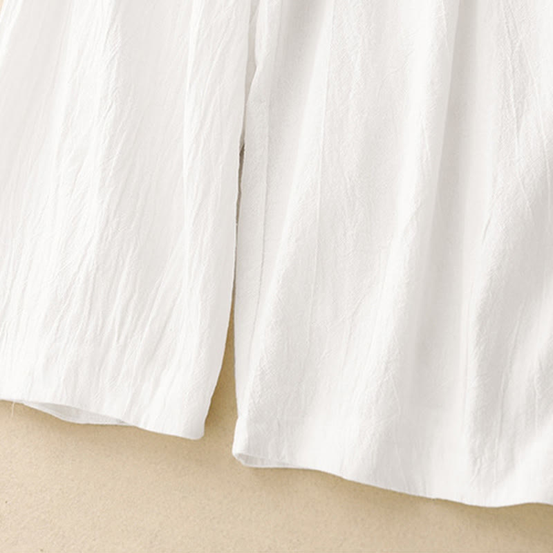 Buddha Stones Commute Damen-Haremshose mit elastischem Bund, Baumwolle, Länge 7-8, mit Taschen - image 12