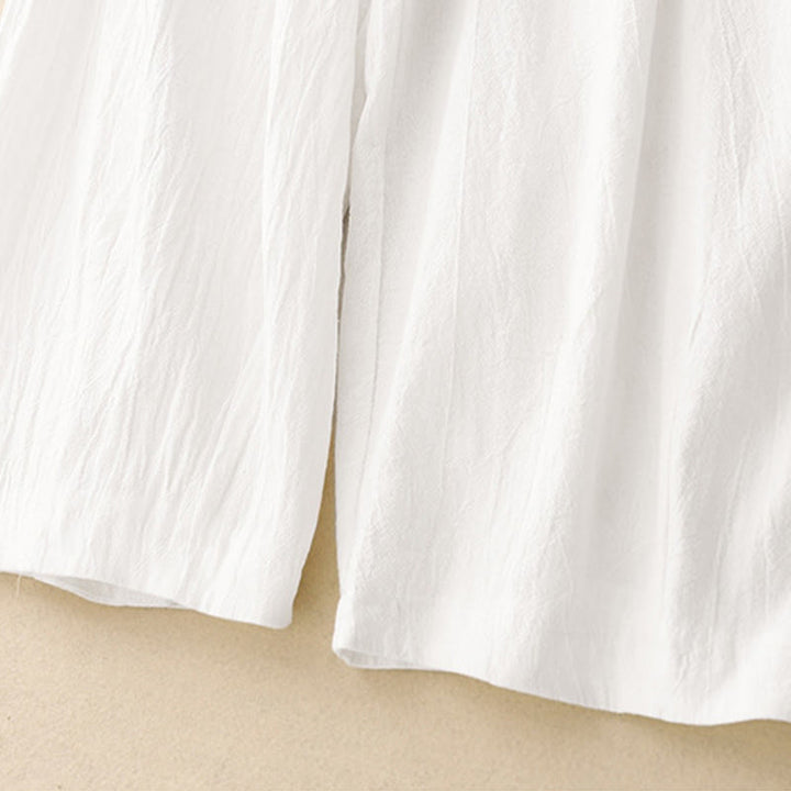 Buddha Stones Commute Damen-Haremshose mit elastischem Bund, Baumwolle, Länge 7-8, mit Taschen - image 12