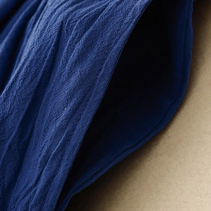 Buddha Stones Commute Damen-Haremshose mit elastischem Bund, Baumwolle, Länge 7-8, mit Taschen - image 6