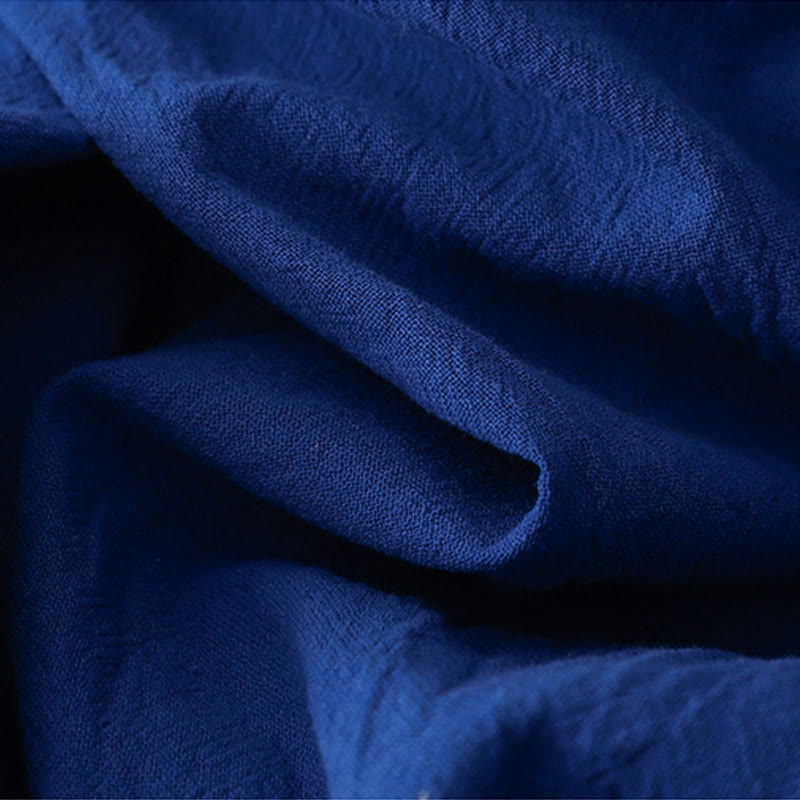 Buddha Stones Commute Damen-Haremshose mit elastischem Bund, Baumwolle, Länge 7-8, mit Taschen - image 7