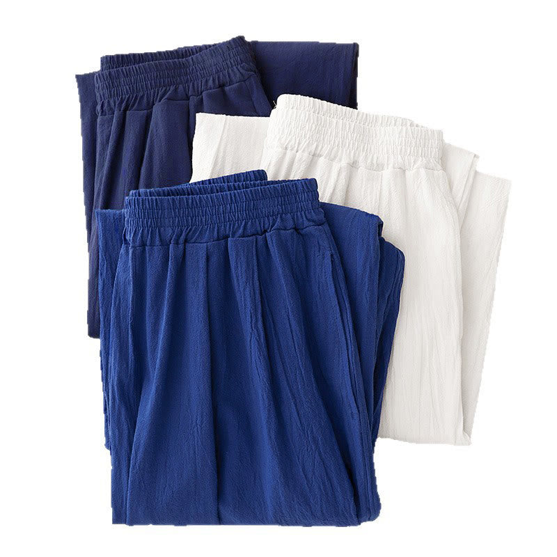 Buddha Stones Commute Damen-Haremshose mit elastischem Bund, Baumwolle, Länge 7-8, mit Taschen - image 16