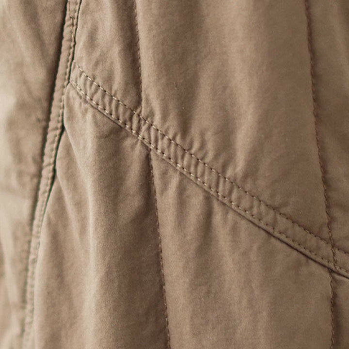 Buddha Stones Winter Plain High Waist Cotton Women's Harem Thermal Elastic Waist With Pockets - image 17