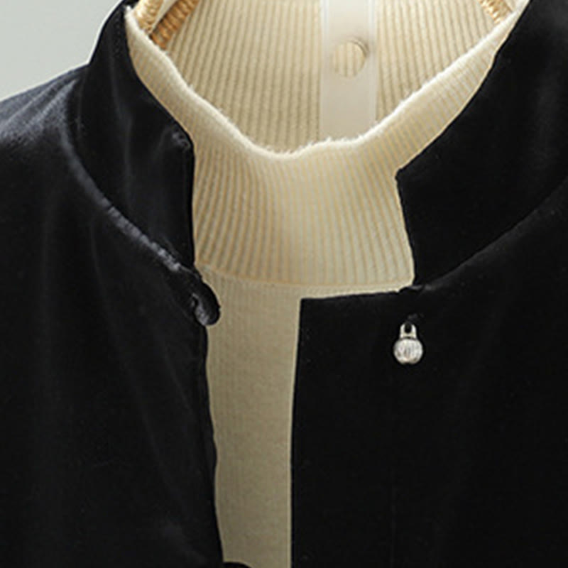 Ärmellose Damenweste mit Buddha Stones und weißem Blumenstickmuster - image 8