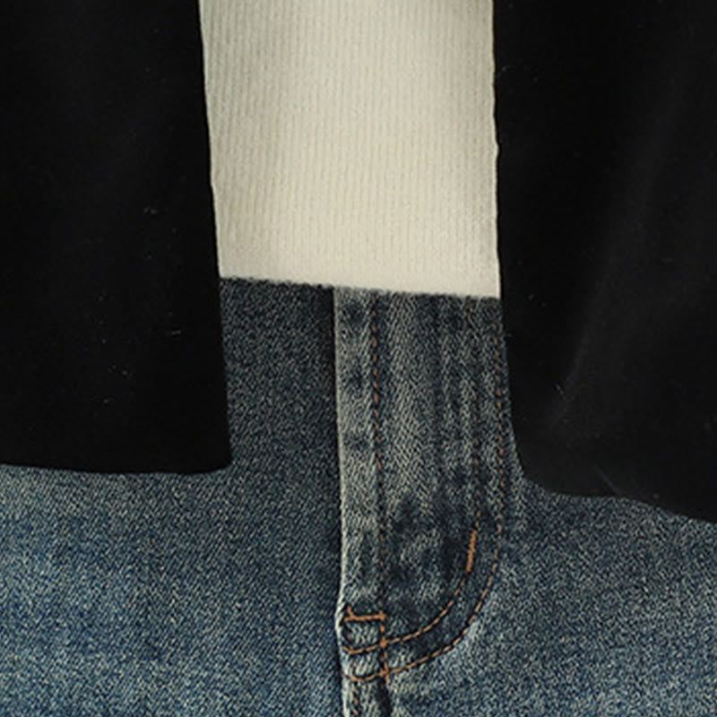 Ärmellose Damenweste mit Buddha Stones und weißem Blumenstickmuster - image 10