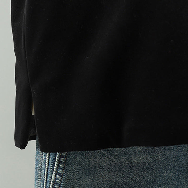 Ärmellose Damenweste mit Buddha Stones und weißem Blumenstickmuster - image 11