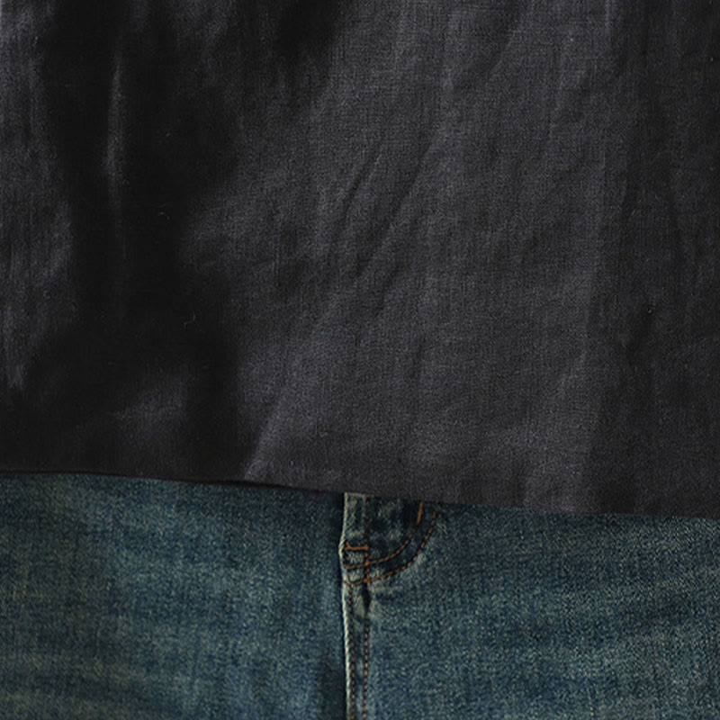 Ärmellose Damenweste mit Buddha Stones Blumenmuster, V-Ausschnitt und Froschknopfverschluss - image 18