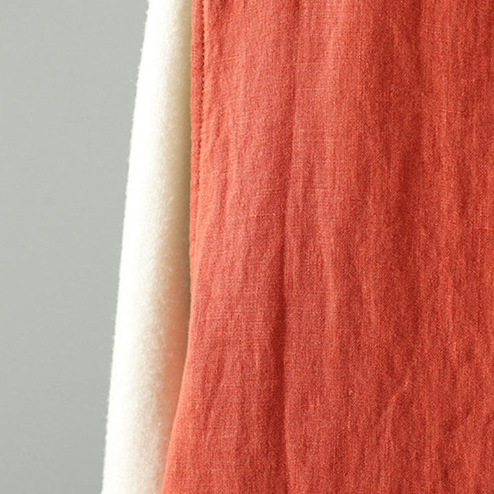 Ärmellose Damenweste mit Buddha Stones Blumenmuster, V-Ausschnitt und Froschknopfverschluss - image 10