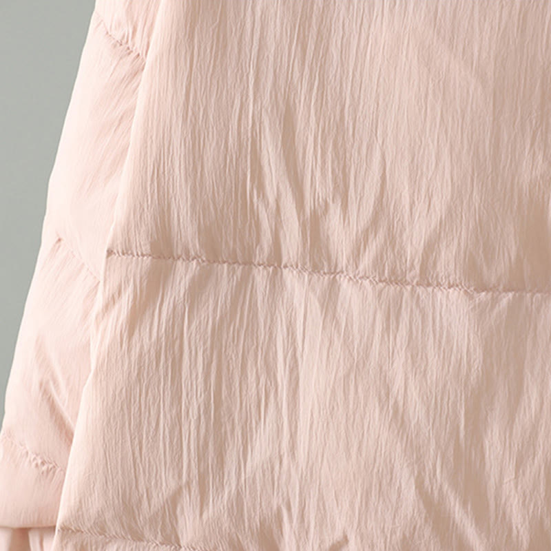 Buddha Stones , Pfirsichblütenstickerei, Froschknopfleiste, langärmelige Thermojacke für Damen mit Taschen - image 12