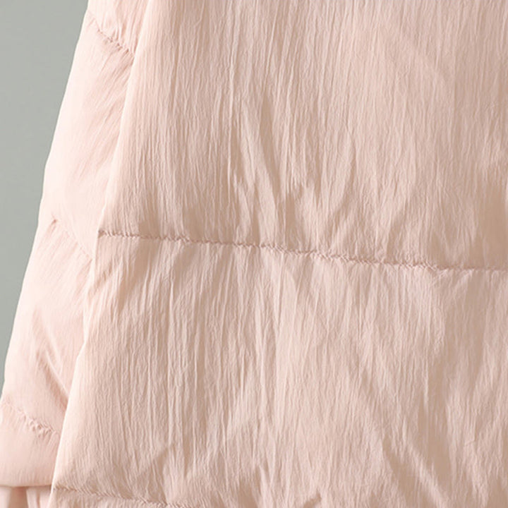 Buddha Stones , Pfirsichblütenstickerei, Froschknopfleiste, langärmelige Thermojacke für Damen mit Taschen - image 12