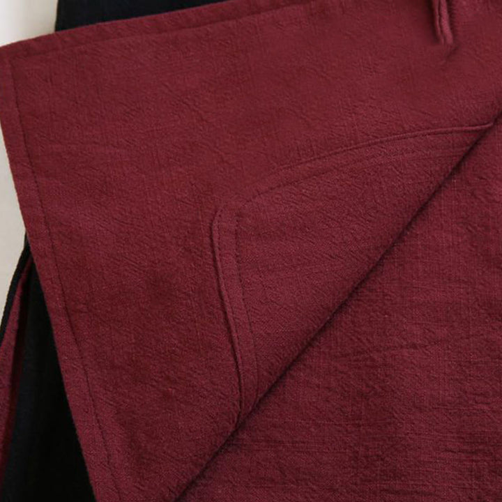 Buddha Stones Frühlings-Wendejacke aus chinesischer Baumwolle mit Froschknopfverschluss für Herren, langärmlig - image 7