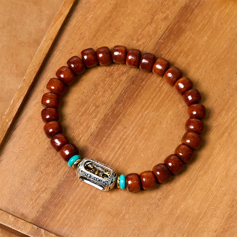 Buddha Stones, Knochenperlen, Vajra, dreiäugiges Dzi-Perlen-Glücksarmband - image 14