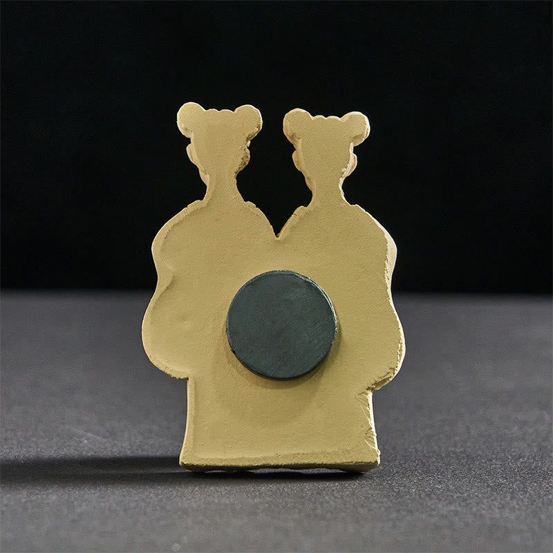 Buddha Stones, FU-Hunde, Zwillinge, Buddha-Quadrat, Ding-Design, Kühlschrankmagnet, Heimdekoration - image 9