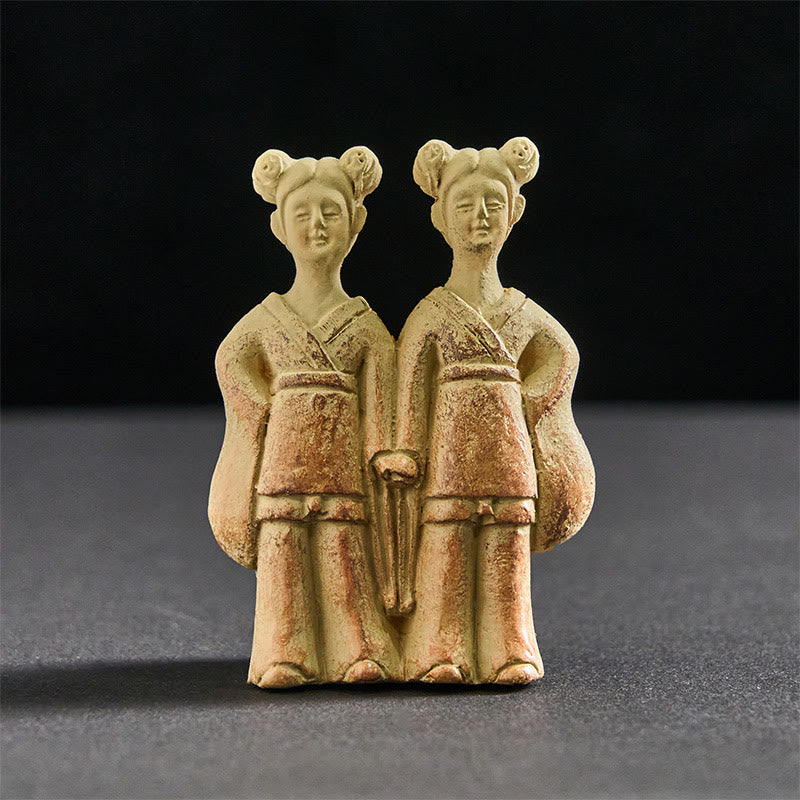 Buddha Stones, FU-Hunde, Zwillinge, Buddha-Quadrat, Ding-Design, Kühlschrankmagnet, Heimdekoration - Zwillinge 5,5 x 8 x 2 cm (mit Magnetrückseite) - image 6