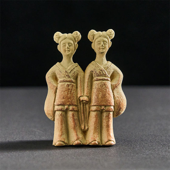 Buddha Stones, FU-Hunde, Zwillinge, Buddha-Quadrat, Ding-Design, Kühlschrankmagnet, Heimdekoration - Zwillinge 5,5 x 8 x 2 cm (mit Magnetrückseite) - image 6