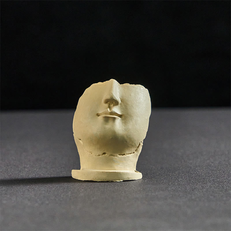 Buddha Stones, FU-Hunde, Zwillinge, Buddha-Quadrat, Ding-Design, Kühlschrankmagnet, Heimdekoration - Halbgesicht-Buddha 5 x 4 x 2 cm (mit Magnetrückseite) - image 11