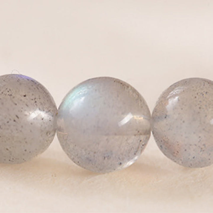 Buddha Stones Natürlicher Mondstein Lotus Love Charming Armband - image 8